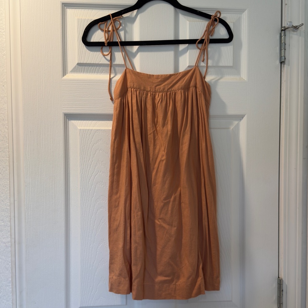 Abercrombie and Fitch Orange Spaghetti Strap Dress